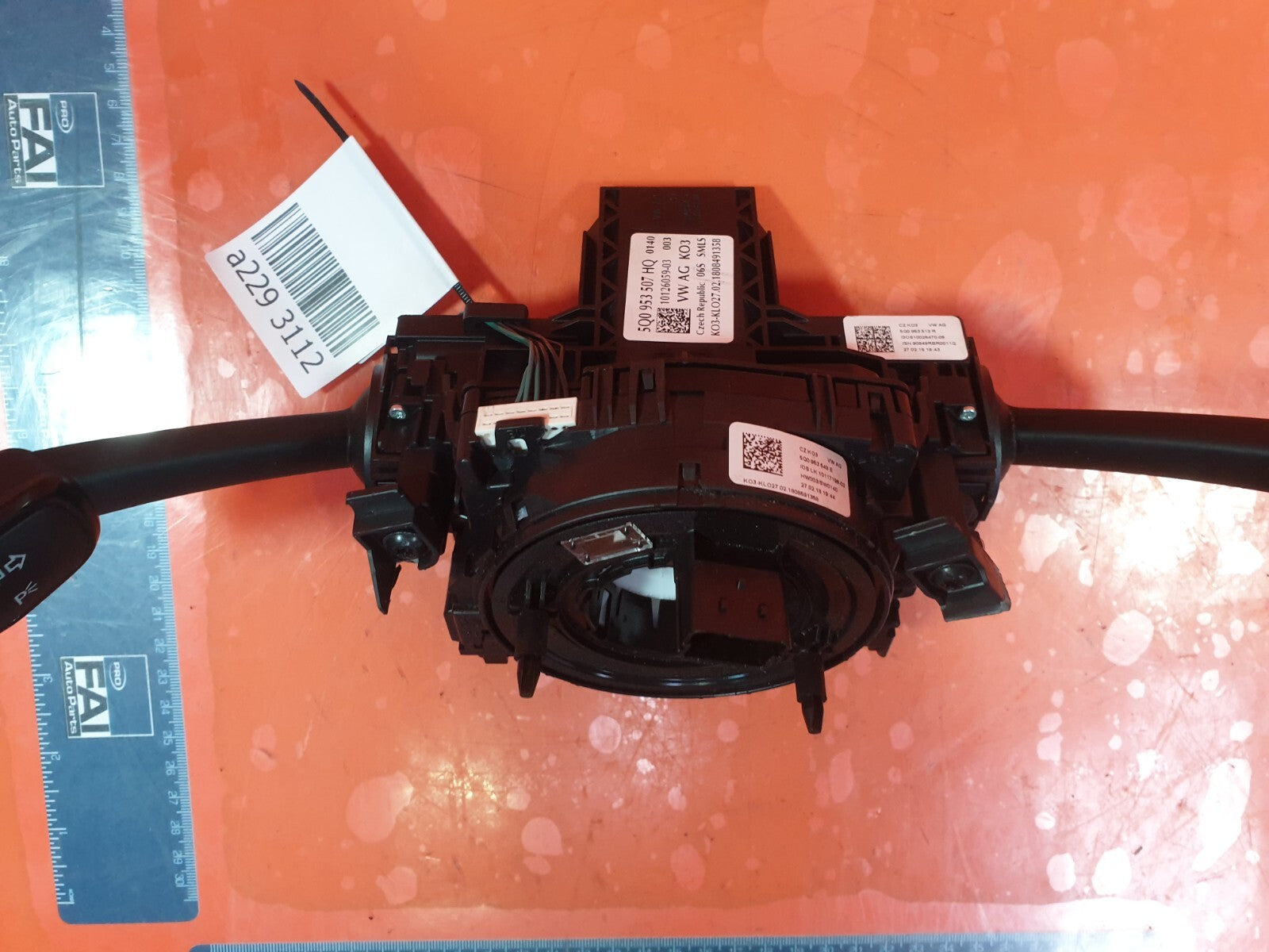 SKODA OCTAVIA MK3 1.4 PETROL 2018 INDICATOR WIPER STALK SQUIB 5Q0953507HQ A229 - Image 5