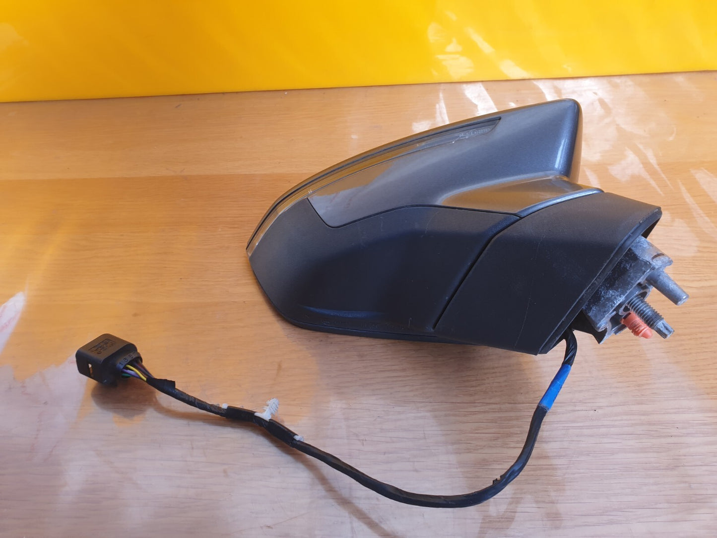 ✅2017 SEAT LEON MK3 DOOR WING MIRROR PF RIGHT SIDE GREY LX7G +WARRANTY A075 - Image 2