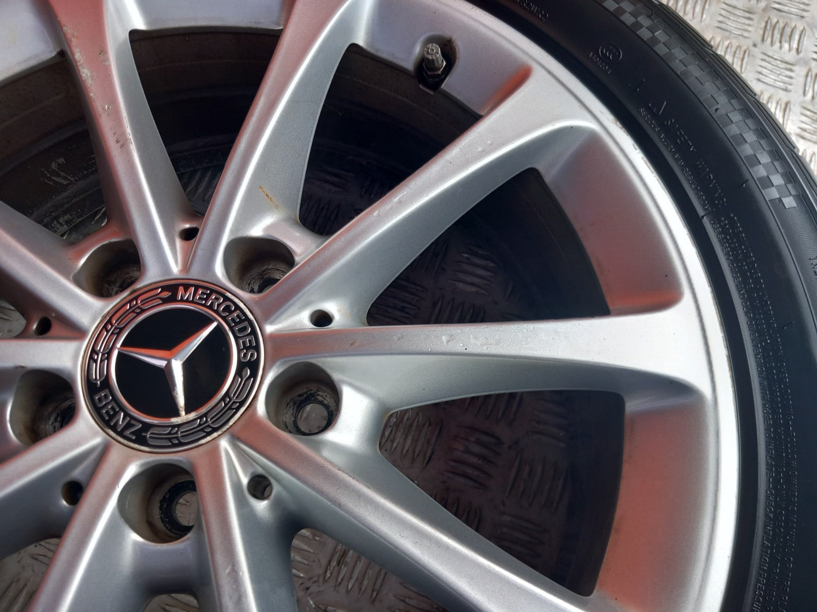Mercedes A Class W177 Sport 2018 Alloy Wheel w/ Tyre 205/55 R17 A1774010300 - Image 7