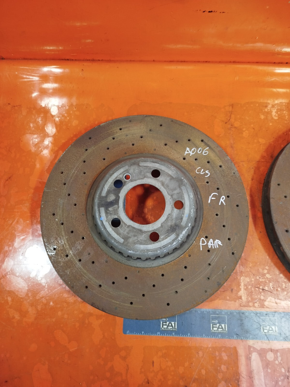 ✅2019 MERCEDES CLS 450 W257 3.0P FRONT BRAKE DISC PAIR + WARRANTY A006 - Image 3