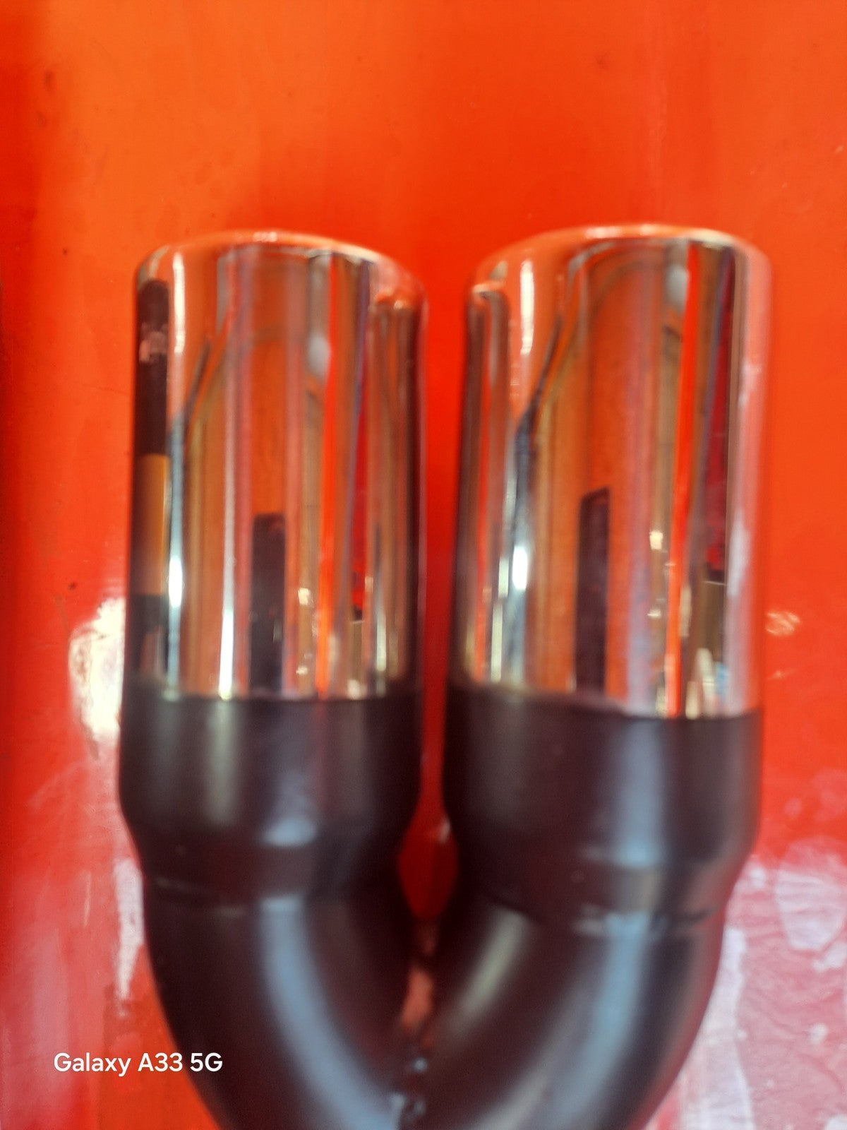 ✅UNIVERSAL TWIN DOUBLE SPORT CHROME EXHAUST PIPE TRIM TIP TAIL STAINLESS STEEL - Image 11