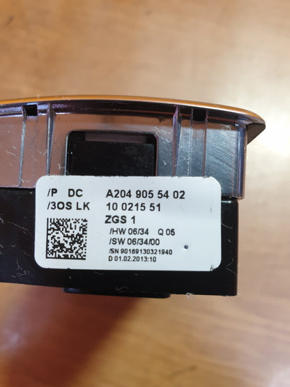 ✅2013 MERCEDES C CLASS W204 FRONT RIGHT DRIVER SIDE WINDOW SWITCH A2049055402 - Image 11