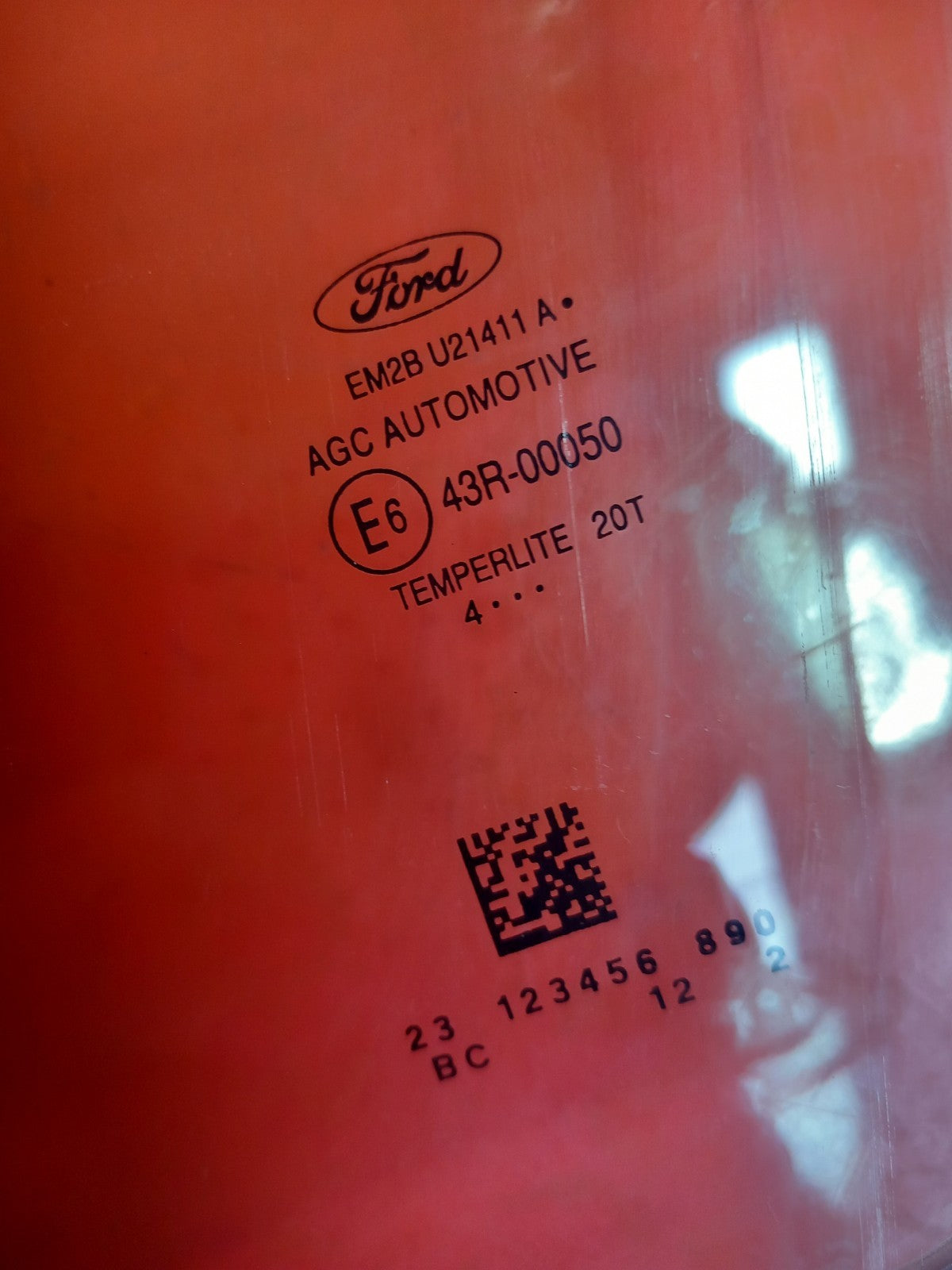 Ford Galaxy Zetec 2.0 Diesel 2019 Front Left Door Window Glass 43R-00050 A345 - Image 7