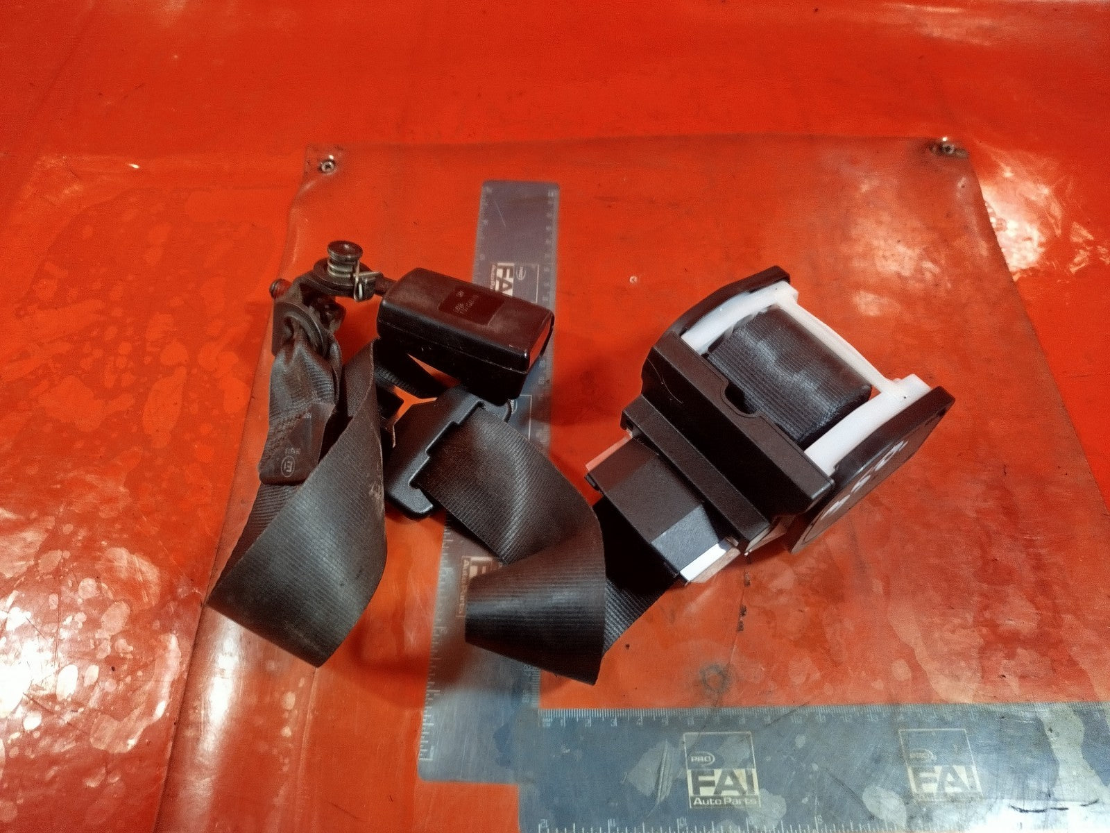 ✅FORD TRANSIT CUSTOM 2.2 DIESEL 2013 FRONT LEFT SEAT BELT BK21V611B61ABW A350 - Image 1