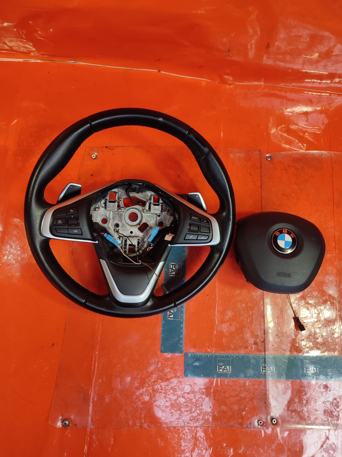 ✅BMW X1 F48 2.0 PETROL 2018 MULTIFUNCTION STEERING WHEEL WITH PADDLE SHIFT A303 - Image 5