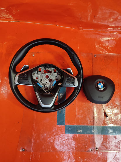 ✅BMW X1 F48 2.0 PETROL 2018 MULTIFUNCTION STEERING WHEEL WITH PADDLE SHIFT A303 - Image 5