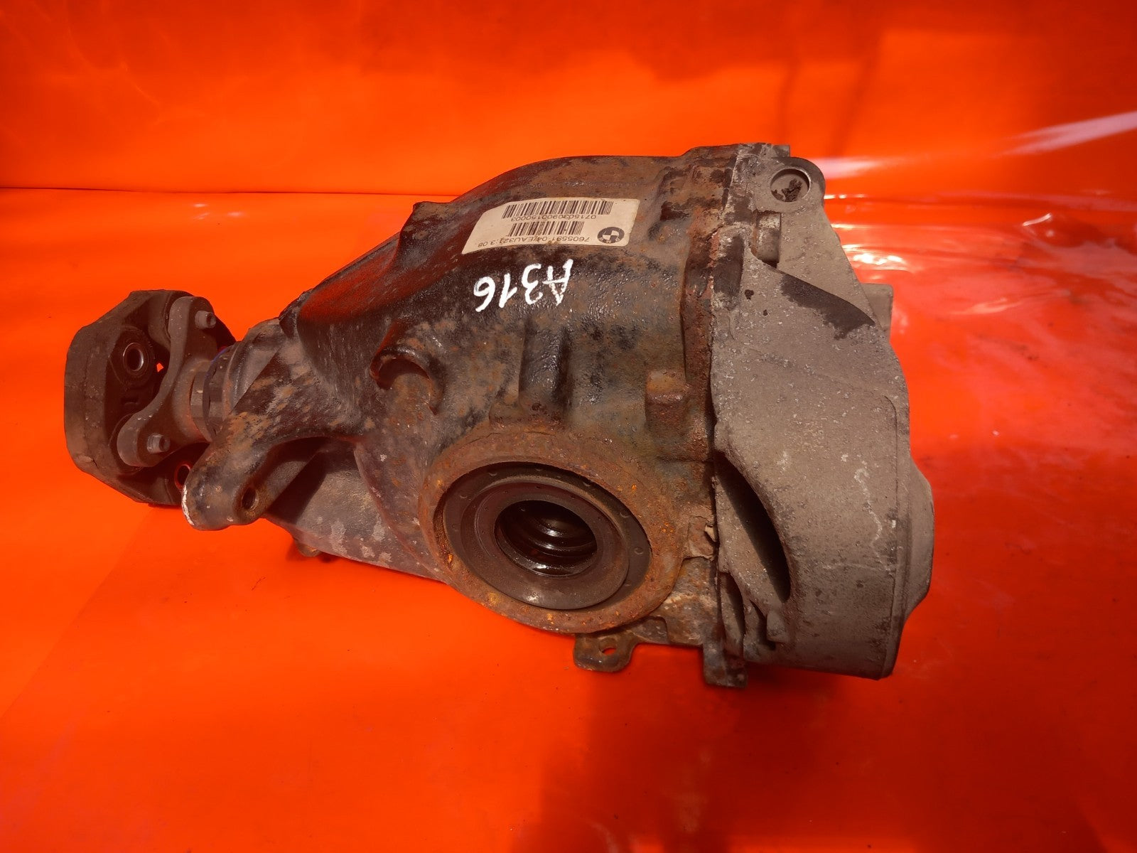 ✅2015 BMW 1 Series Sport F20 2.0 Diesel Rear Diff Differential 3.08 7605591 A316 - Image 5