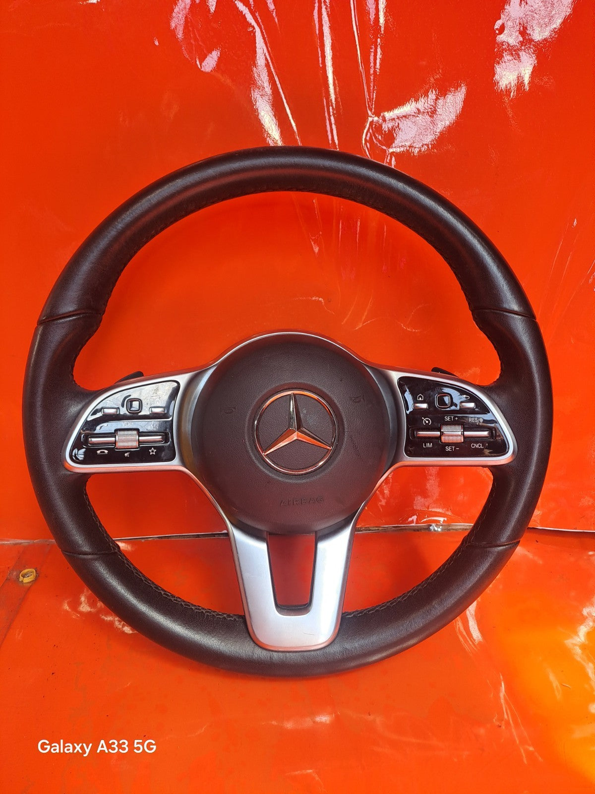 ✅MERCEDES A CLASS W177 2018 STEERING WHEEL & PADDLE SHIFTERS A0004605804 A297 - Image 2