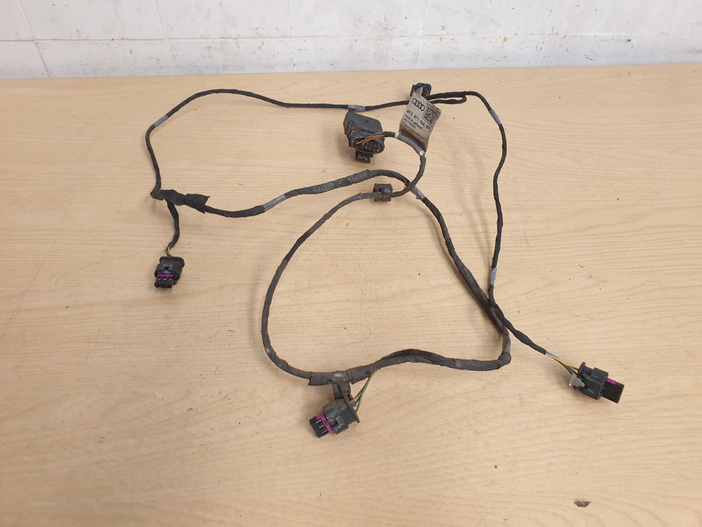 2019 AUDI A6 S LINE REAR BUMPER PARKING WIRE WIRING HARNESS 4K5971104AK A040 - Image 5