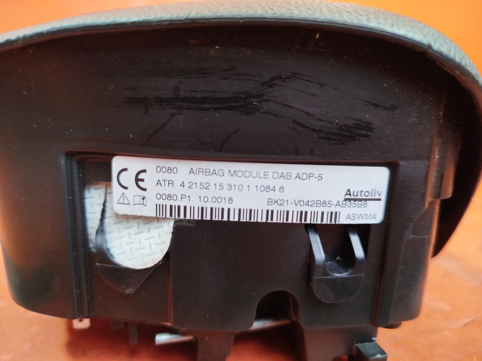 ✅2016 Ford Transit Custom Steering Wheel Abag BK21-V042B85-AB + Warranty A144 - Image 9
