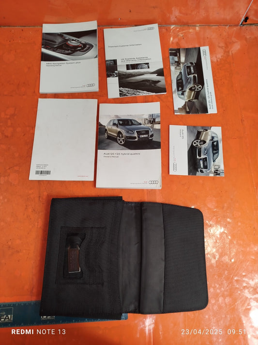 ✅AUDI Q5 S LINE 2.0 PETROL 2012 OWNERS MANUAL HANDBOOK Warranty A276 - Image 1