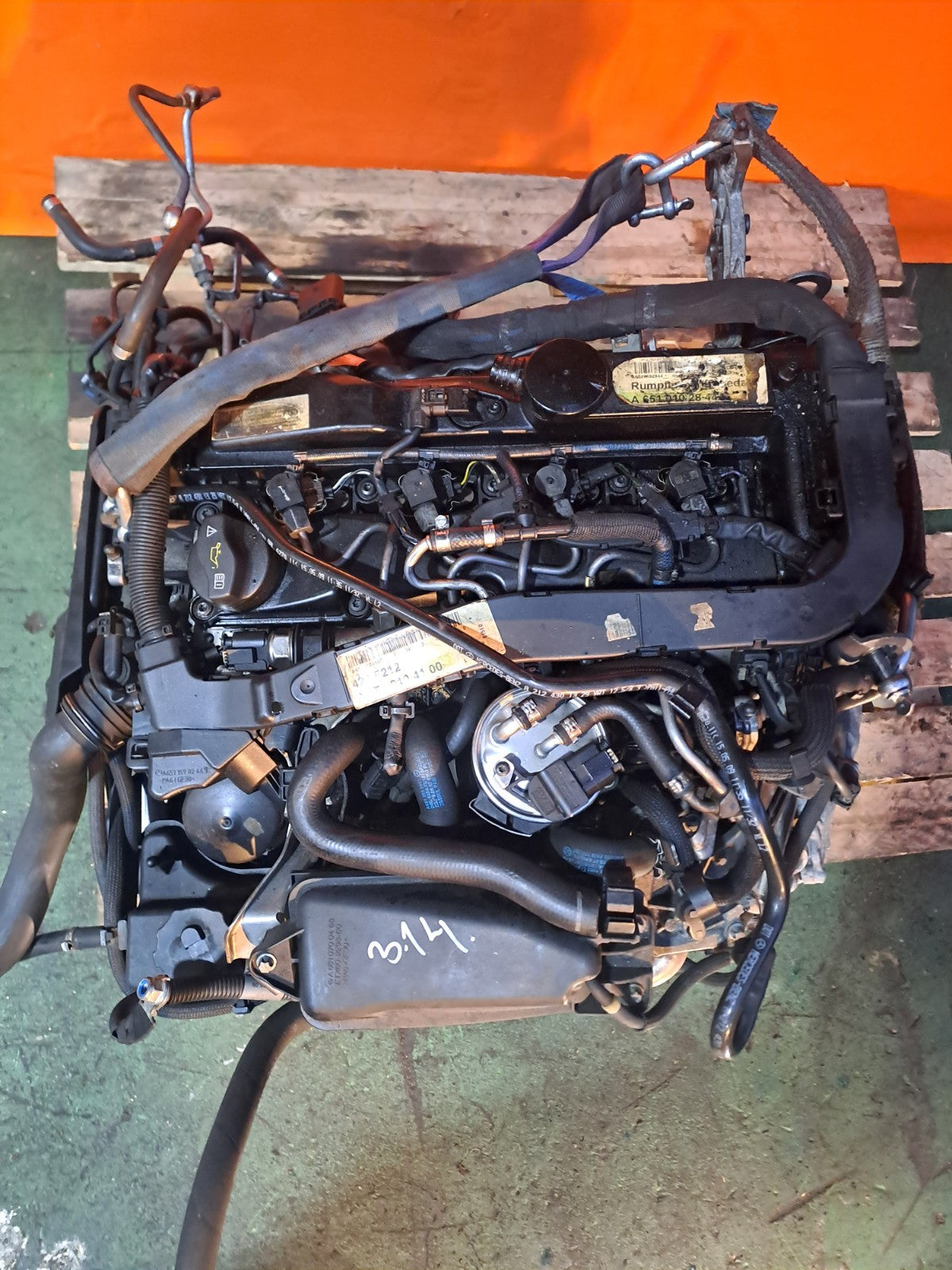 ✅2009 MERCEDES E CLASS W212 2.1 CDI DIESEL COMPLETE ENGINE 651924 +WARRANTY A314 - Image 3