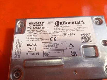 Renault Captur 1.6 Petrol 2023 Telematic Control Module ECU 2591A9645R Warranty  - Image 3