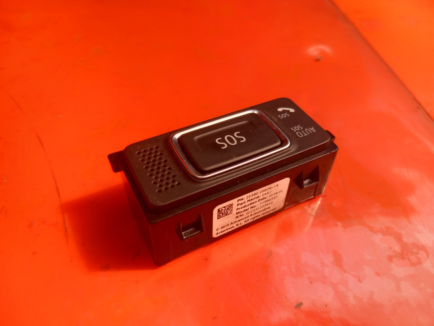 Renault Captur 1.6 Petrol 2023 Sos Button Switch 253B02980R Warranty A392 - Image 6