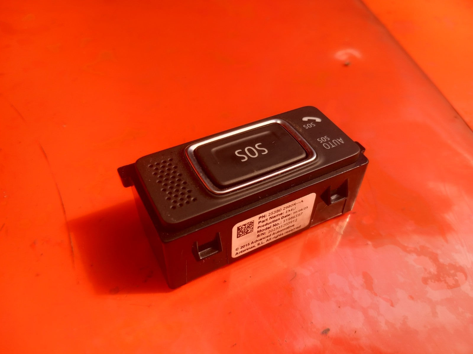 Renault Captur 1.6 Petrol 2023 Sos Button Switch 253B02980R Warranty A392 - Image 6