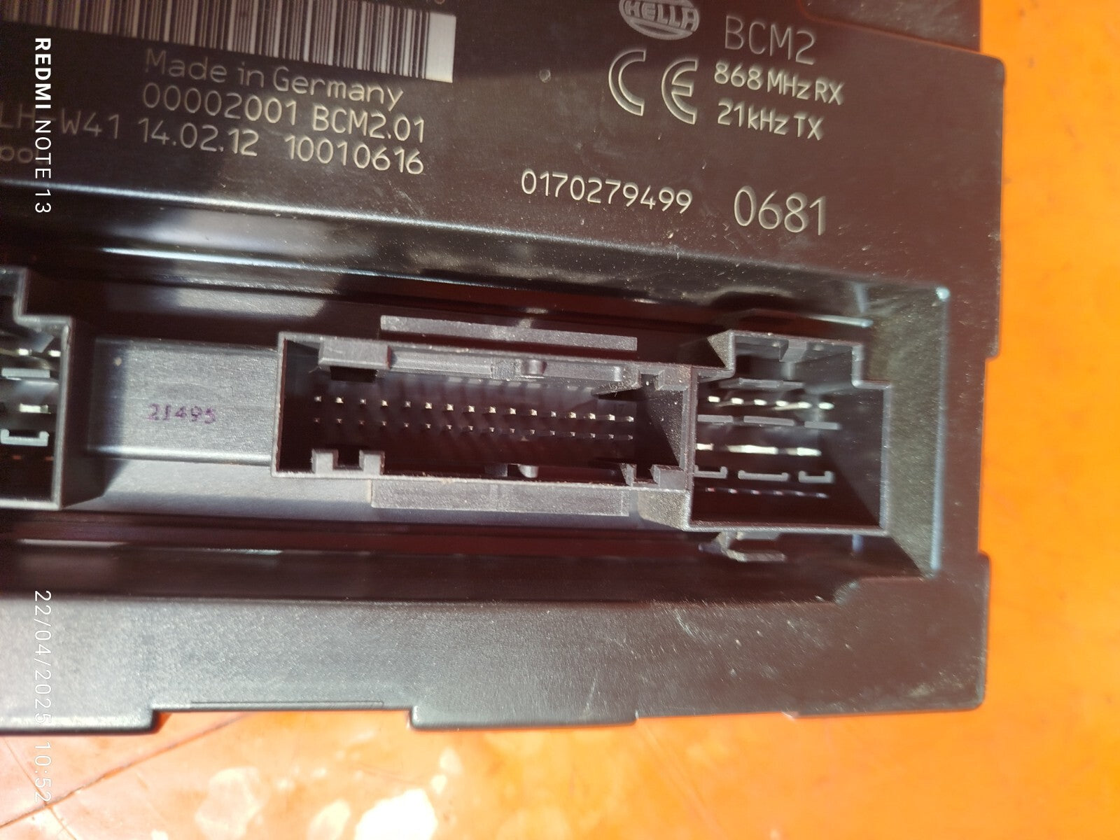 ✅AUDI Q5 S LINE 2.0 PETROL 2012 COMFORT CONTROL MODULE UNIT 8K0907064FG Warranty - Image 10