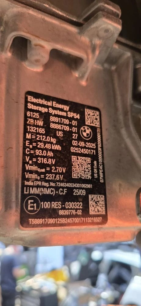 BMW X5 G05 3.0 Petrol 2025 High Voltage Hybrid Battery Pack 8891709 8886709 A398 - Image 9