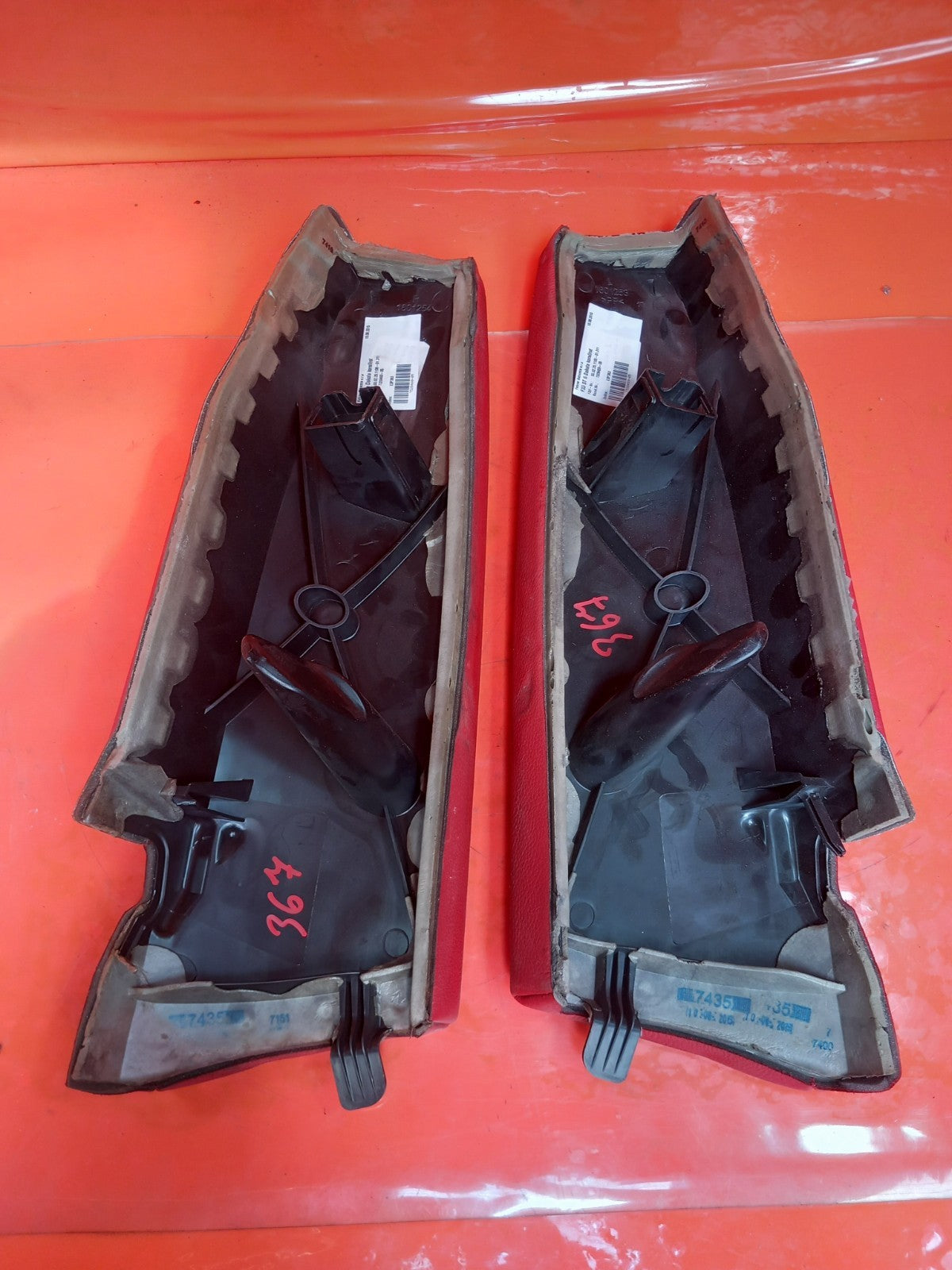 BMW F33 420D 2.0 Diesel 2015 Rear Seat Lateral Panels Leather Red 7328460 A367 - Image 9