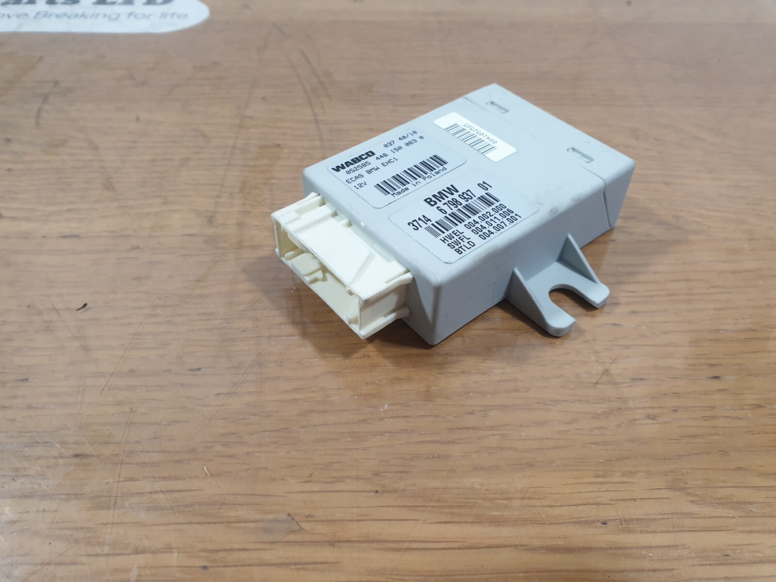 BMW 520D F11 2.0 DIESEL 2010 AIR SUSPENSION CONTROL MODULE ECU 6798937 Warranty - Image 6