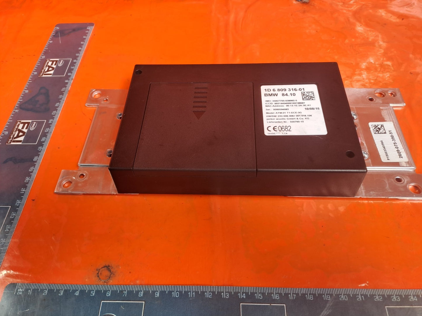 ✅2015 BMW 4 SERIES F33 M SPORT TELEMATICS BLUETOOTH CONTROL MODULE 6809316 A367 - Image 4