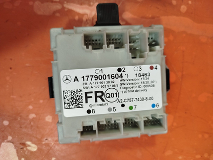 ✅2019 MERCEDES A CLASS W177 DOOR CONTROL UNIT MODULE ECU FRONT RIGHT A1779001604 - Image 1