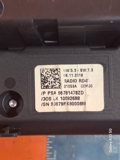 ✅PEUGEOT 308 1.5 DIESEL 2019 MULTIFUNCTION DISPLAY 9828132480 Warranty A309 - Image 8