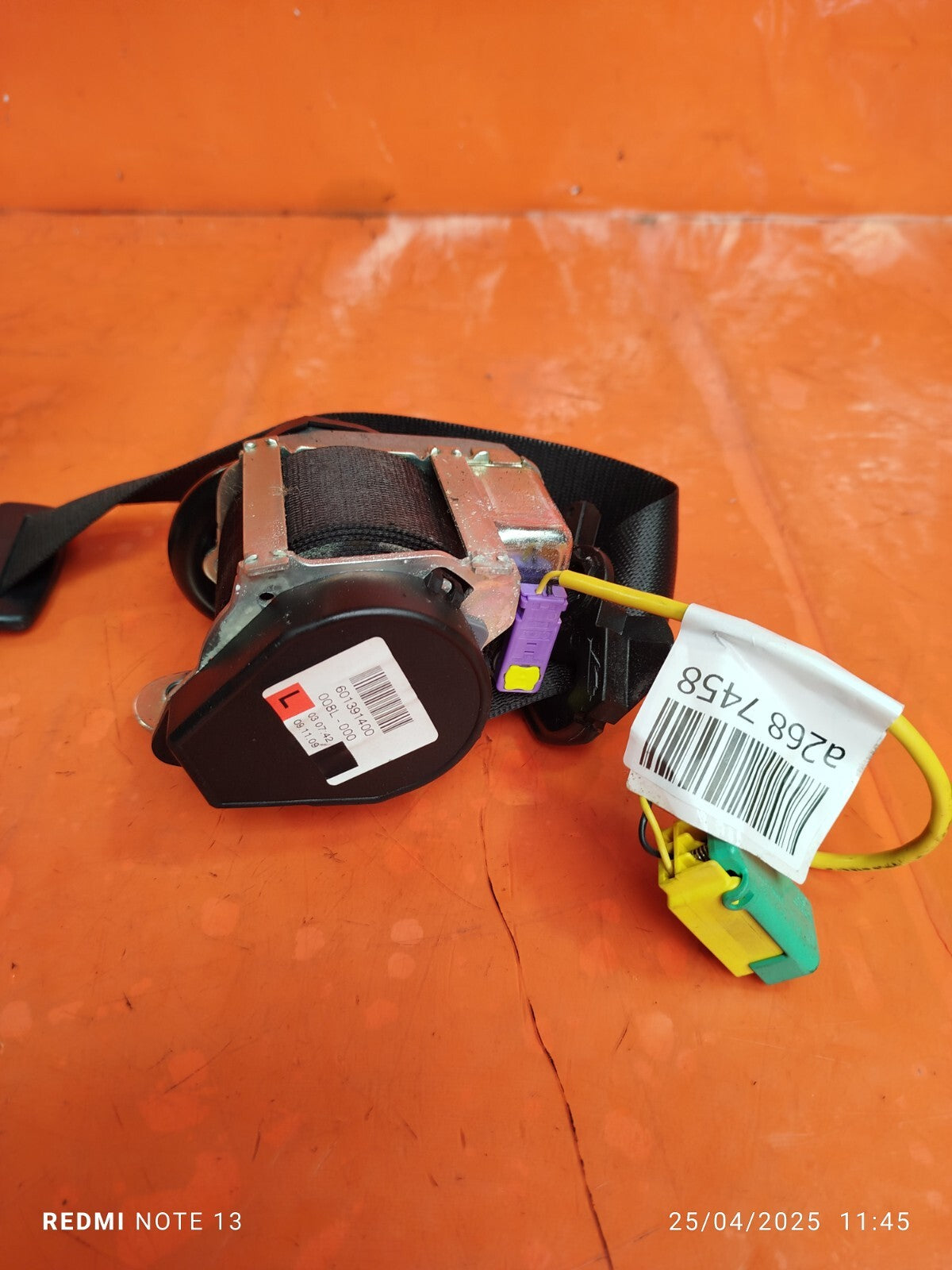 ✅Porsche Cayenne V6 2010 3.6 Petrol Front Left Seat Belt 7L5857705 Warranty A268 - Image 6