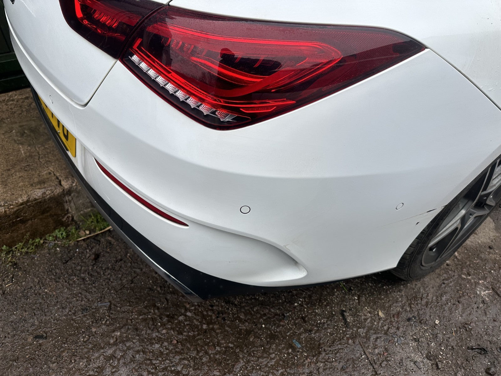 ✅2022 Mercedes CLA W118 AMG Line Rear Bumper White (149) W/O Lights A374 - Image 5