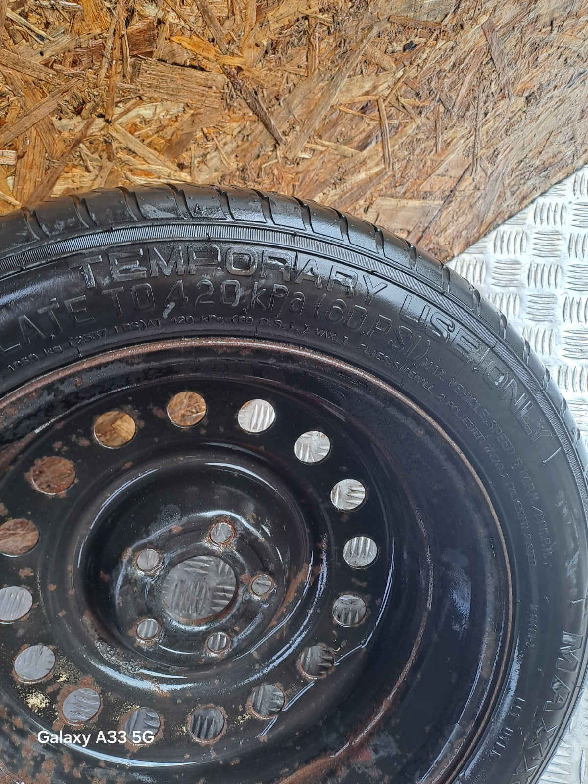 ✅2017 FORD GALAXY MK4 SPACE SAVER SPARE WHEEL 155/70 R17 + WARRANTY A296 - Image 4