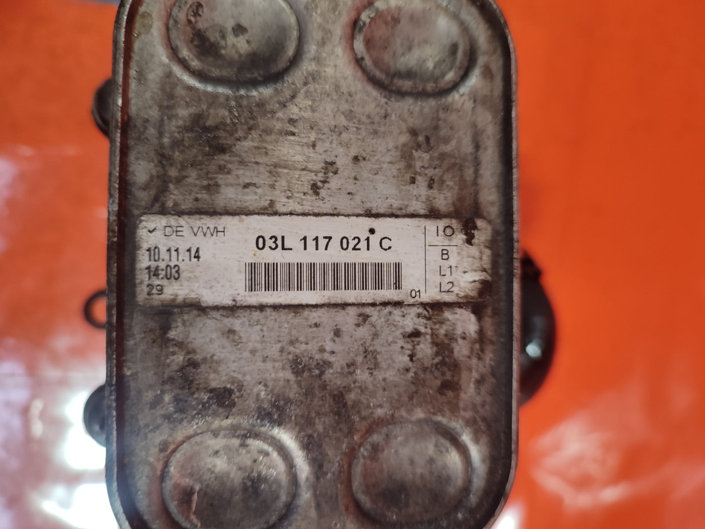 ✅Volkswagen Crafter CR35 2015 2.0 Diesel ENGINE OIL COOLER 03L117021C Warranty - Image 4