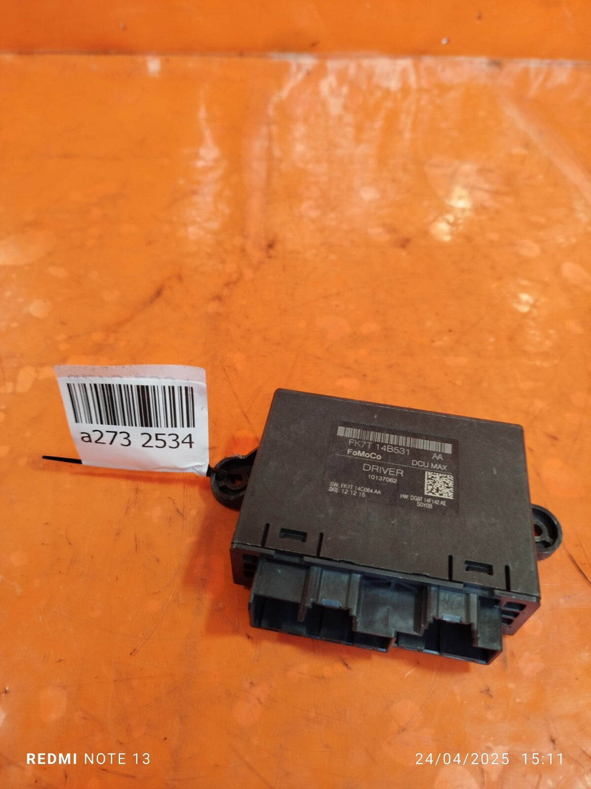 ✅FORD MONDEO TITANIUM MK5 2.0 DIESEL 2016 FRONT RIGHT DOOR CONTROL MODULE A273 - Image 11