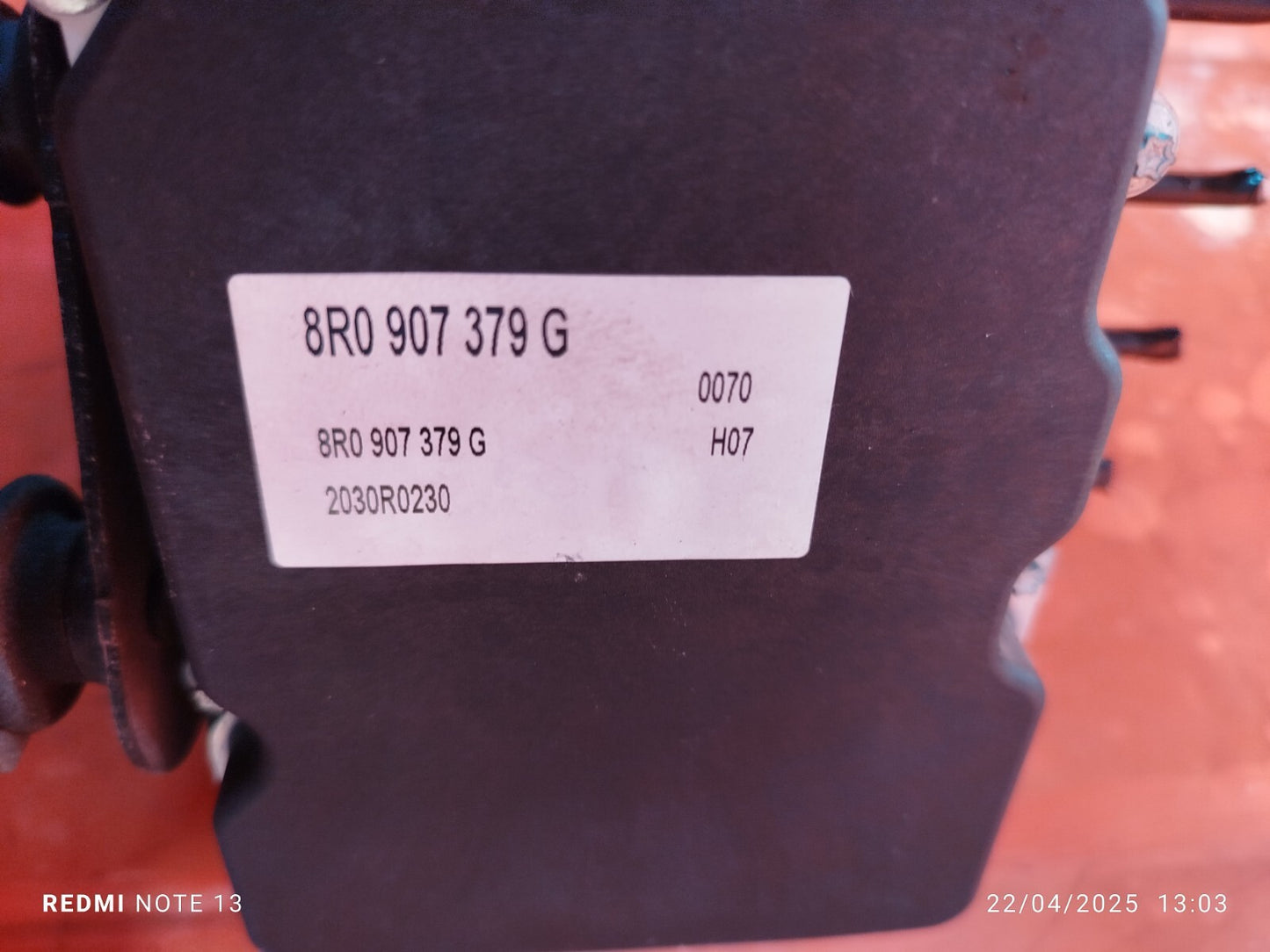 ✅AUDI Q5 S LINE 2.0 PETROL 2012 ABS PUMP 8R0907379G Warranty A276