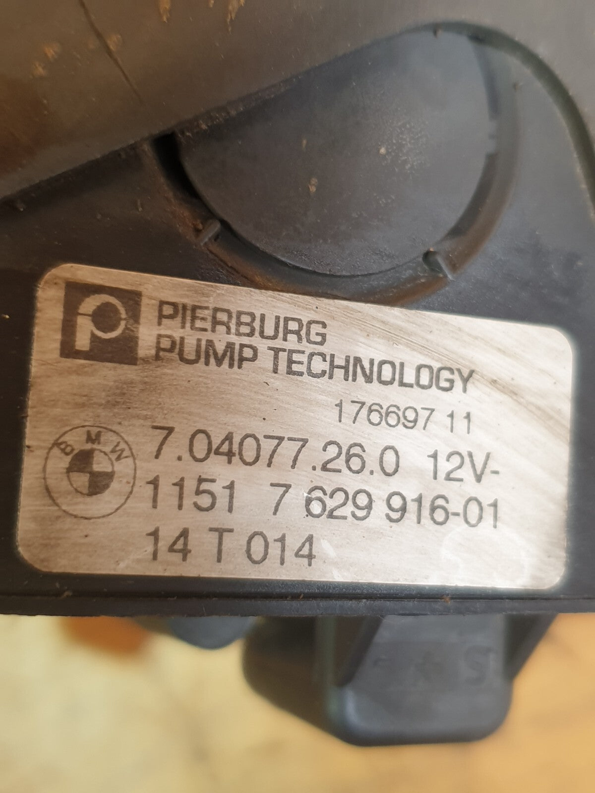 ✅2014 BMW 5 SERIES F11 4.4P AUXILIARY WATER PUMP 7629916 + WARRANTY A153