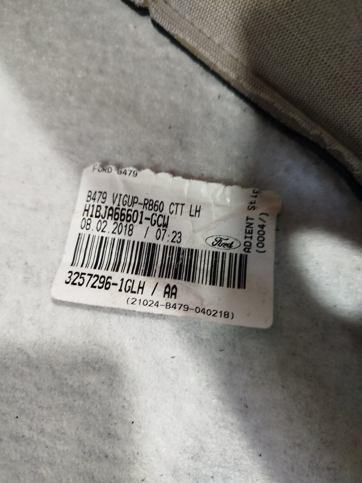 ✅Ford Fiesta Vignale 1.0 Petrol 2018 REAR LEFT SEAT BACK H1BJ-A66601-GCW A261