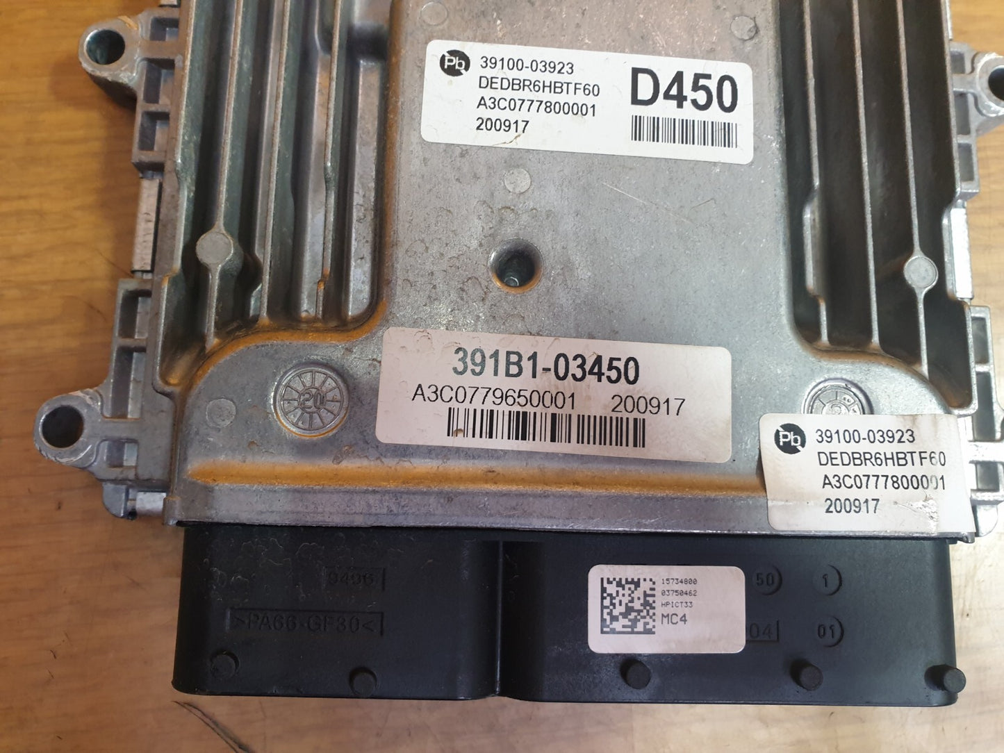 ✅2016 KIA NIRO 2 EV S-A 1.6P ENGINE CONTROL UNIT 39100-03923 + WARRANTY A164