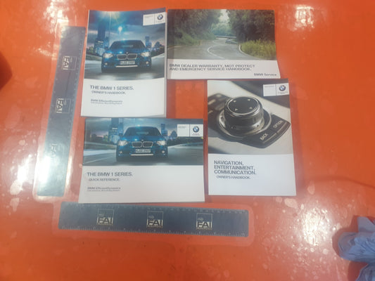 2013 BMW 1 SERIES F20 SPORT 1.6P OWNER MANUAL HANDBOOK WALLET + WARRANTY A233