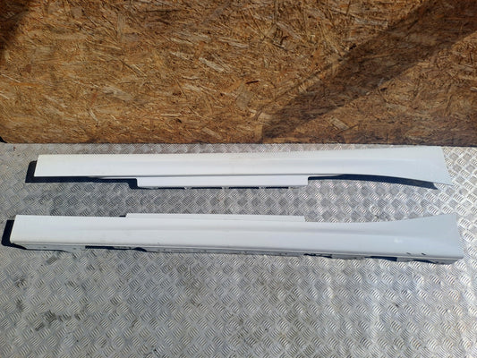 ✅BMW F21 118I M 1.6 PETROL 2015 SIDE SILL SKIRTS PAIR WHITE Warranty A298