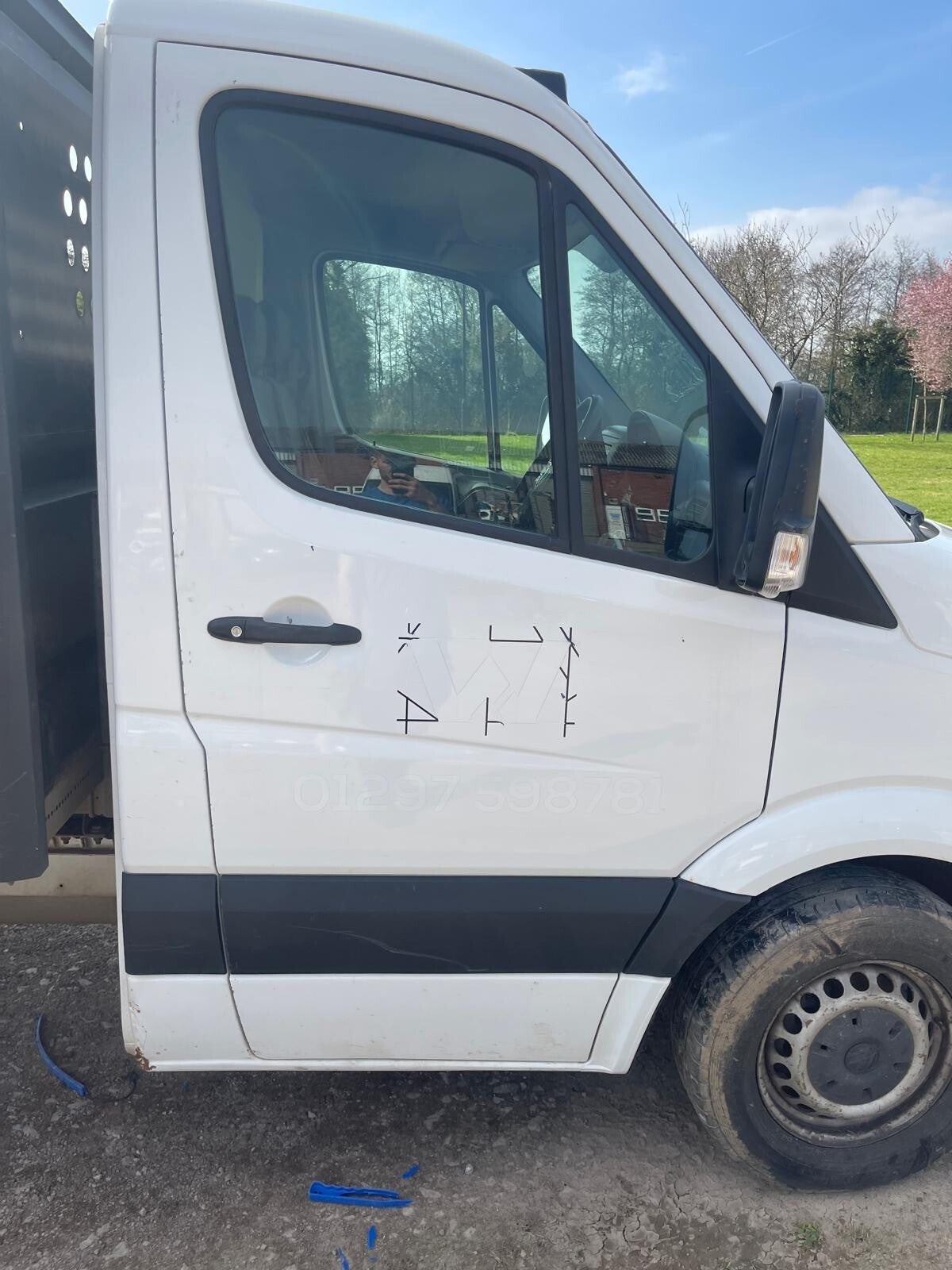 ✅VW CRAFTER CR35 2.0 DIESEL 2015 FRONT RIGHT DOOR BARE WHITE Warranty A275