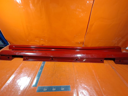 ✅12-18 MERCEDES A CLASS W176 SILL SIDE SKIRT PAIR RED A1766980054 + WARRANTY xAA