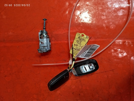 ✅AUDI Q5 S LINE 2.0 PETROL 2012 DOOR LOCK AND KEY 8R2837168 8T0959754D Warranty