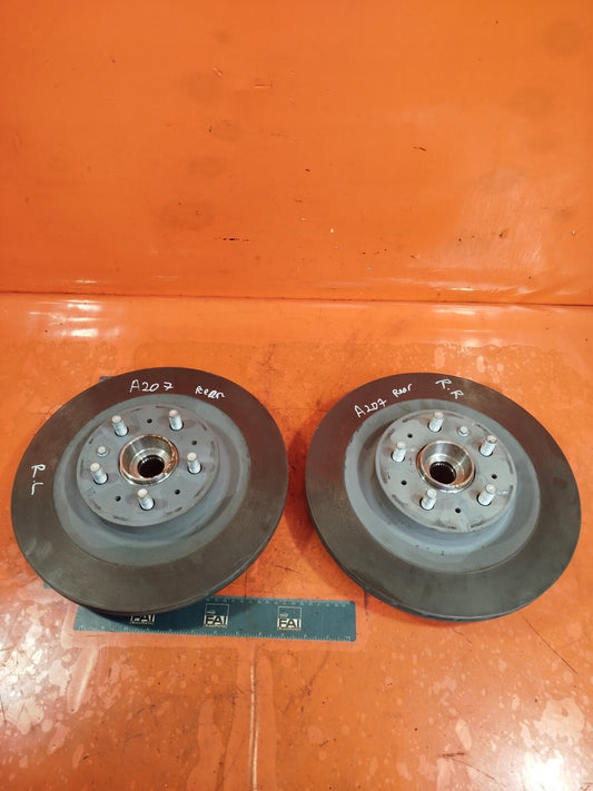 ✅2024 TESLA MODEL 3 LONG REAR BRAKE DISC PAIR 1188632-00-C + WARRANTY A207