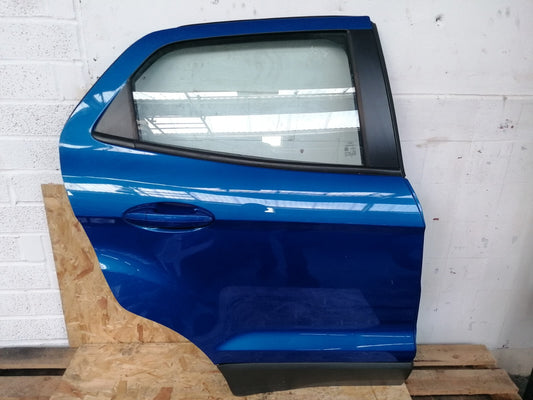 2015 FORD ECOSPORT 1.0 PETROL REAR RIGHT DRIVER SIDE DOOR BLUE scrathes