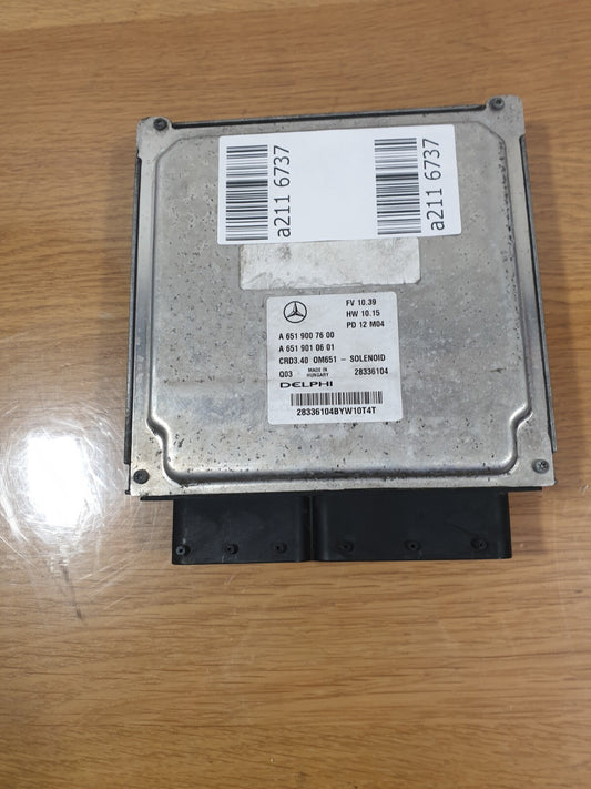 MERCEDES B CLASS W246 1.8 DIESEL 2012 ENGINE CONTROL MODULE ECU A6519007600 A211