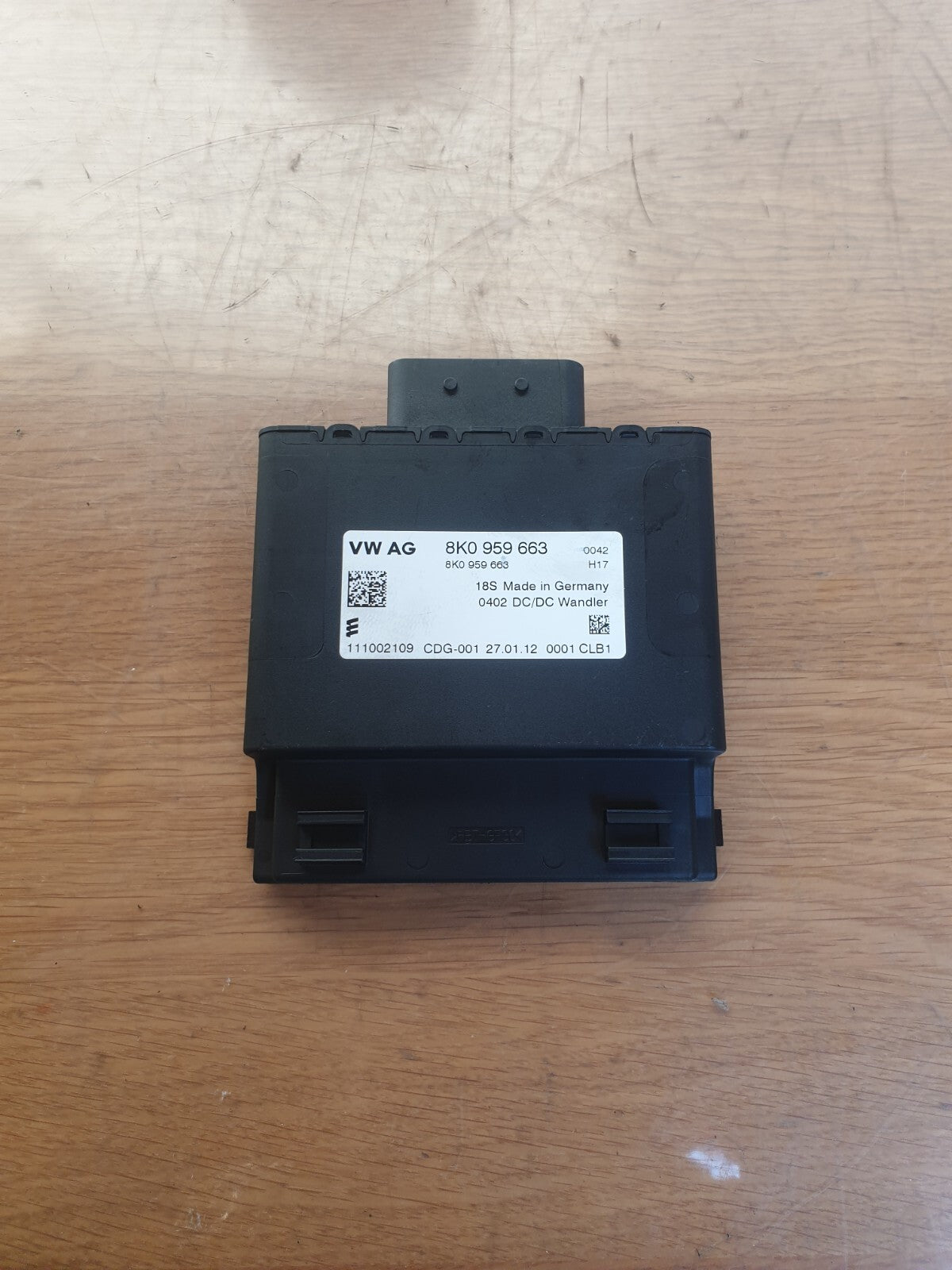 2012 AUDI A5 S LINE 2.0D VOLTAGE STABILIZER CONTROL MODULE 8K0959663 A218