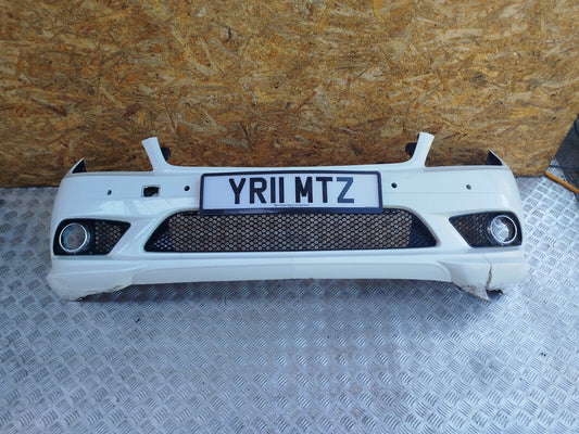 ✅2011 MERCEDES C CLASS W204 2.1 DIESEL FRONT BUMPER WHITE 650 + Crack A283