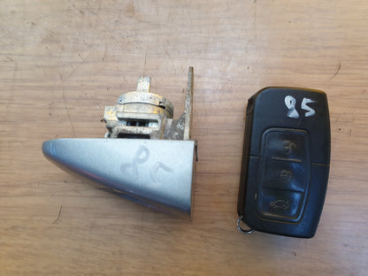 ✅2007 FORD MONDEO MK4 DOOR LOCK & KEY Thunder Metallic + WARRANTY A085