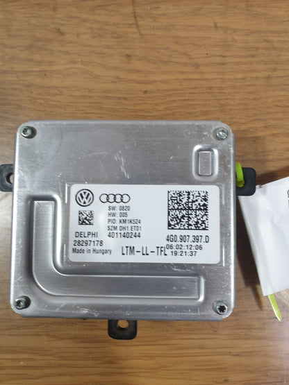 AUDI A5 CABRIO S LINE 2.0 DIESEL 2012 HEADLIGHT BALLAST CONTROL MODULE 4G0907397