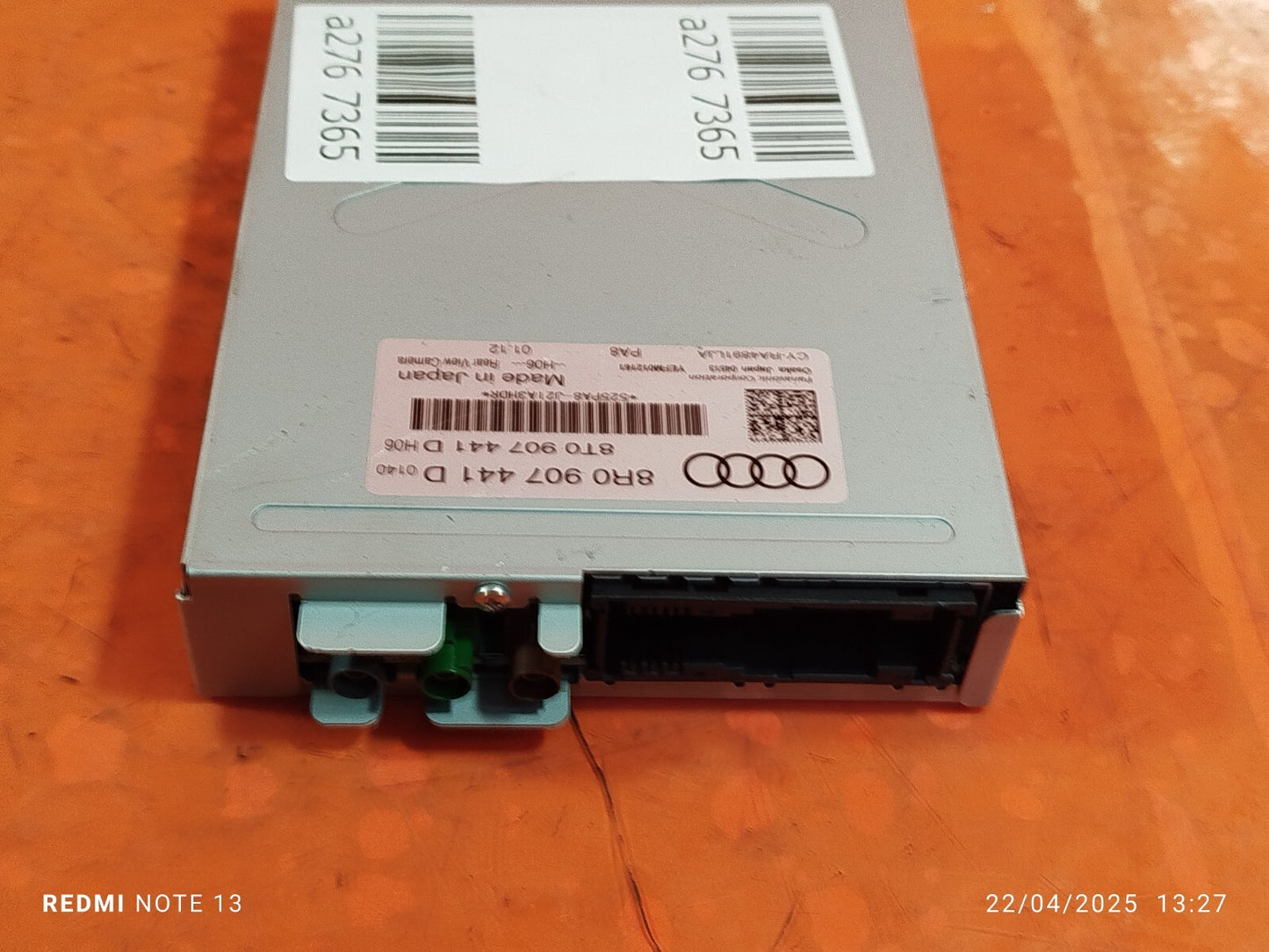 ✅AUDI Q5 S LINE 2.0 PETROL 2012 CAMERA CONTROL MODULE ECU 8R0907441D Warranty