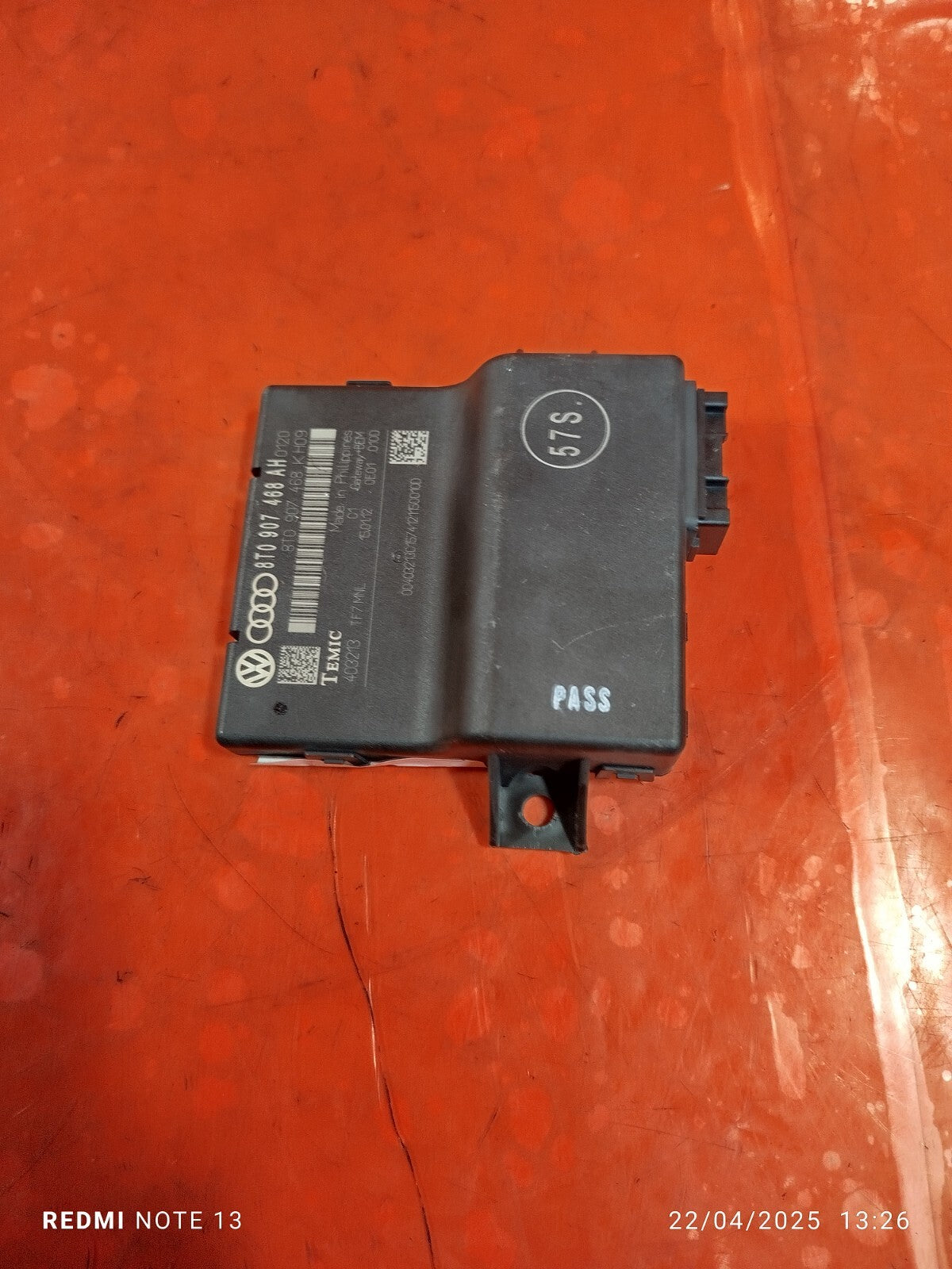 ✅AUDI Q5 S LINE 2.0 PETROL 2012 GATEWAY CONTROL MODULE 8T0907468AH Warranty A276