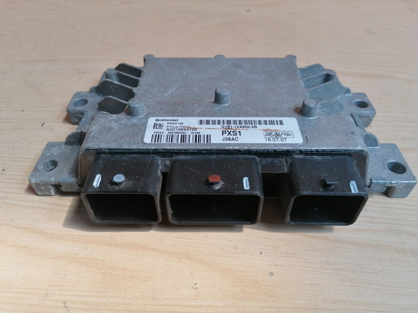 2016 FORD FIESTA MK7 1.2 PETROL ENGINE ECU G1B1-12A650-XB X00